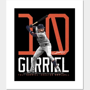 Yuli Gurriel Houston Bold Number Posters and Art